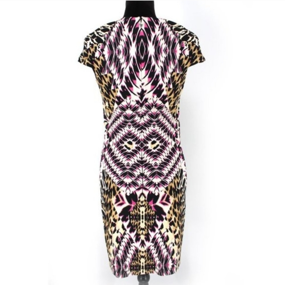 🎉🎈HOST PICK!🎈Just Cavalli GORGEOUS digital Slinky Midi Dress Large/m NEW - Picture 12 of 16